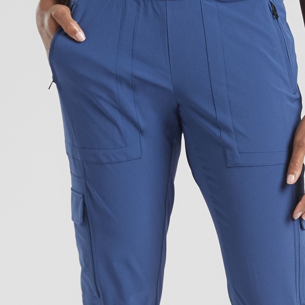 Athleta “Chelsea Cargo” pant, Blue, 12 Petite